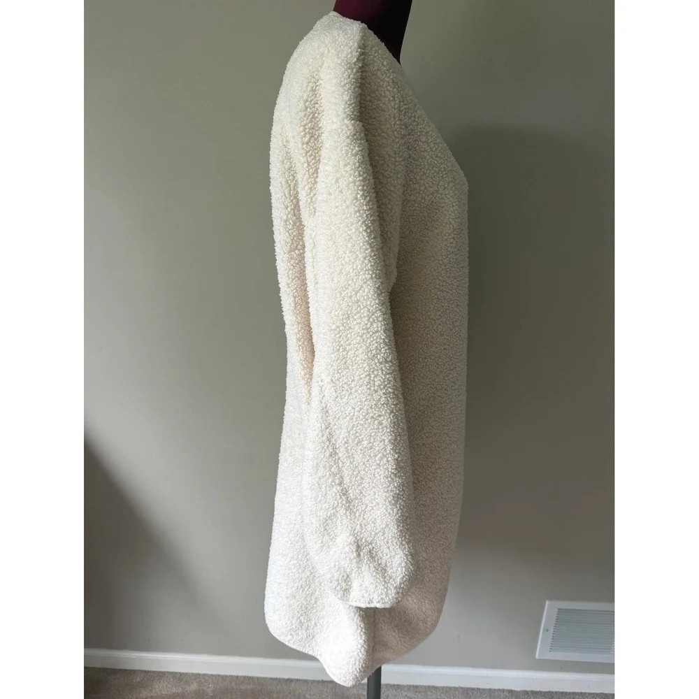 Wilfred Aritzia Jacket Sherpa Long Liner Light Birch Cream Medium
